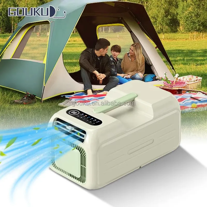 6000BTU Dual Voltage R134a Silent Portable AC EU Standard for Car Camping Home White