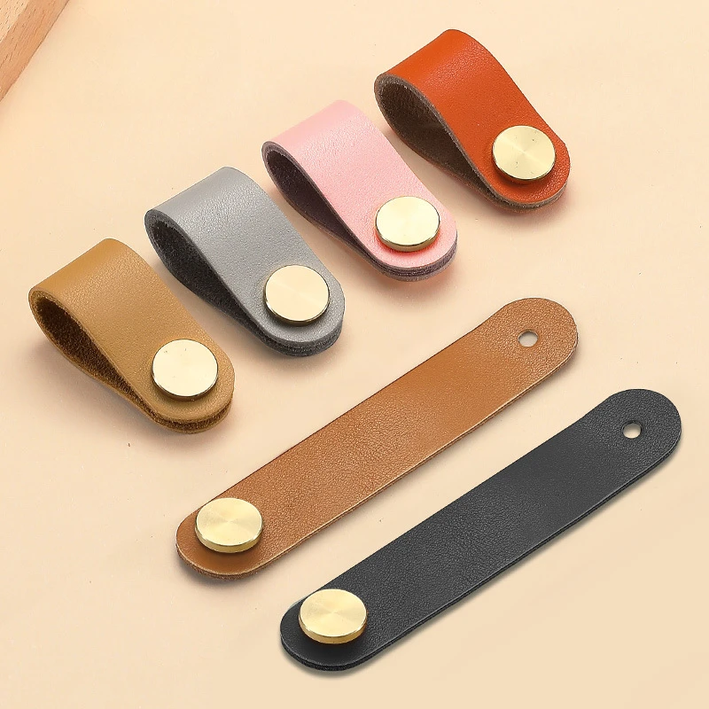 جلد البقر مقابض للخزانة مقبض الأثاث الشمالي لغرفة الأطفال الفيل مقبض المطبخ الخشبي مقابض الأدراج