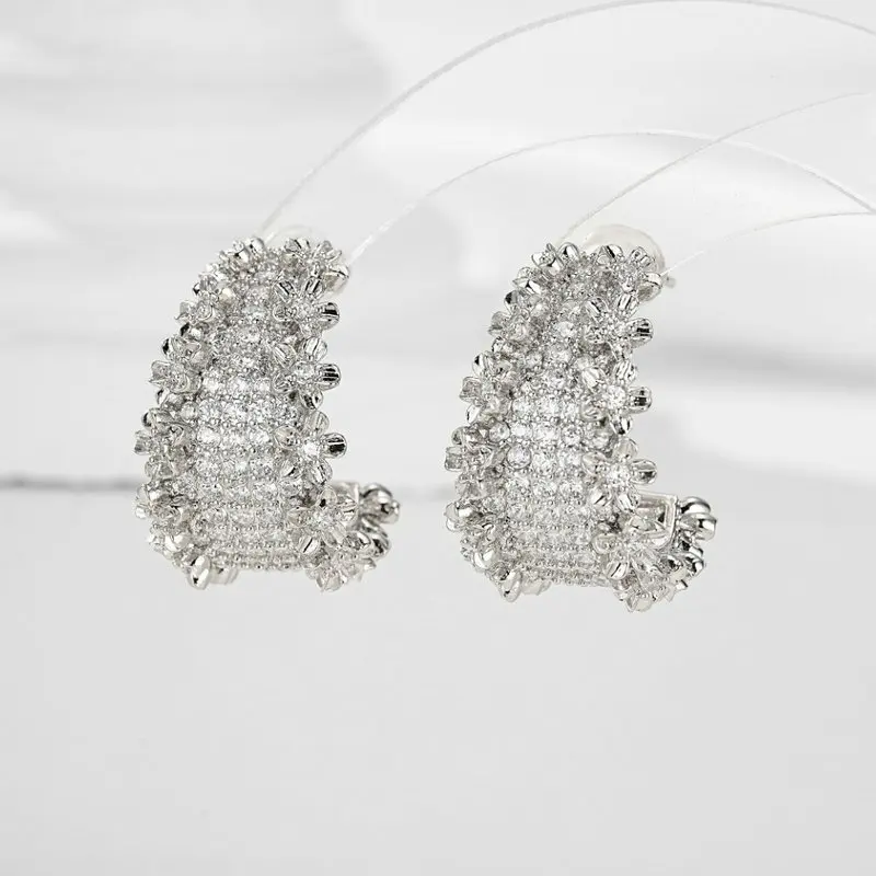 حلق صغير أخضر عتيق من Bilincolor للنساء