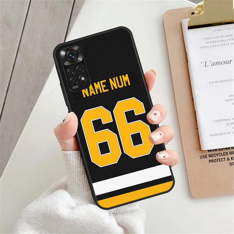 Ice Hockey Personalised Case For Xiaomi Redmi Note 12 Pro 8 9 10 11 Pro Note 12S 11S 10S 9S Redmi 12C 9C 10C Cover