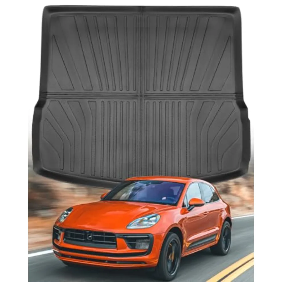 

Коврики в багажник для Porsche Macan 2015-2024, 2025: всепогодные, износостойкие, из TPE, водонепроницаемые, противоскользящие автомобильные коврики