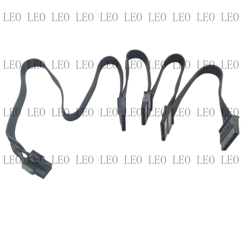 SS PCI-E 6Pin 1 Male to 4 SATA Modular Power Supply Cable For Corsair RM850 RM1000