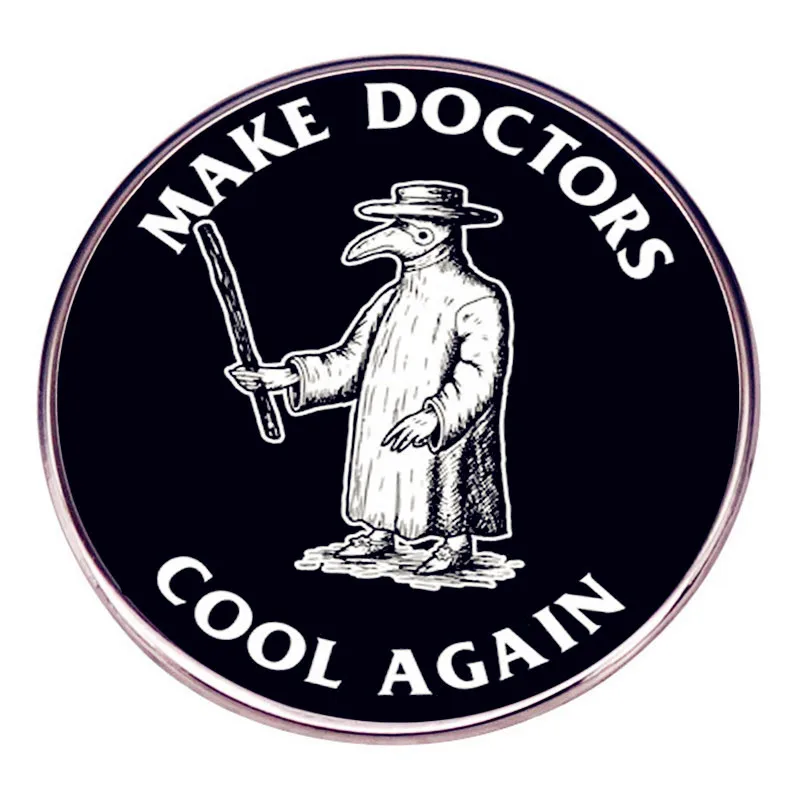 Plague Doctor Enamel Pins Make Doctors Cool Again Lapel Badge Brooch Decoration Jewelry