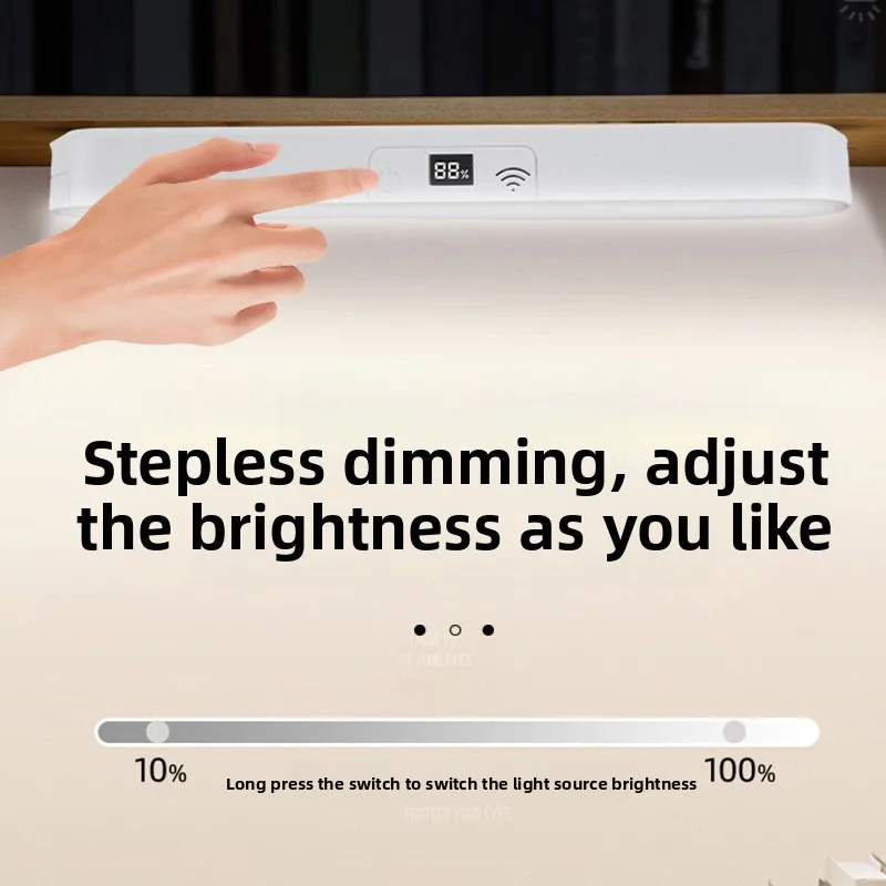 Cross-border Cool LED Study Dorm Lamp, Student Essential Magnetic Desk Lamp, LED Eye Protection Rechargeable Bedside Light