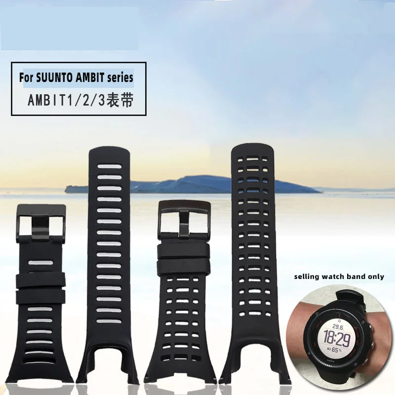 רצועת סיליקון ספורט חיצונית עבור ambit 1 2 2 2r/3 שיא גברים גברים של שעון גומי הלהקה מברג