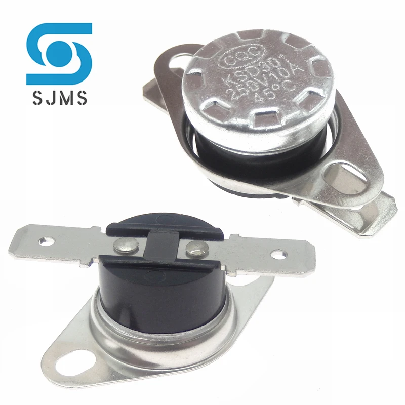 Thermal Control Switch KSD301 250V 10A Normally Open/Normally Close NO Thermostat Temperature DegC 0-95Celsius Degree