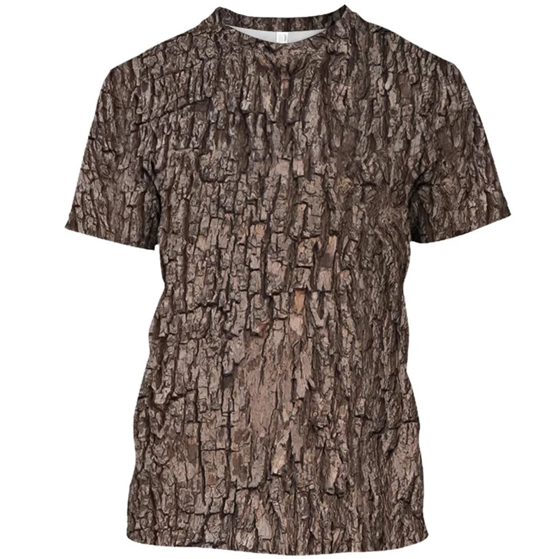 Jungle Camouflage T-Shirt Men 3d Print Tree Leaves Graphic Short Sleeve Outdoor Camo Sports Tops Summer Breathable Tee Shirt