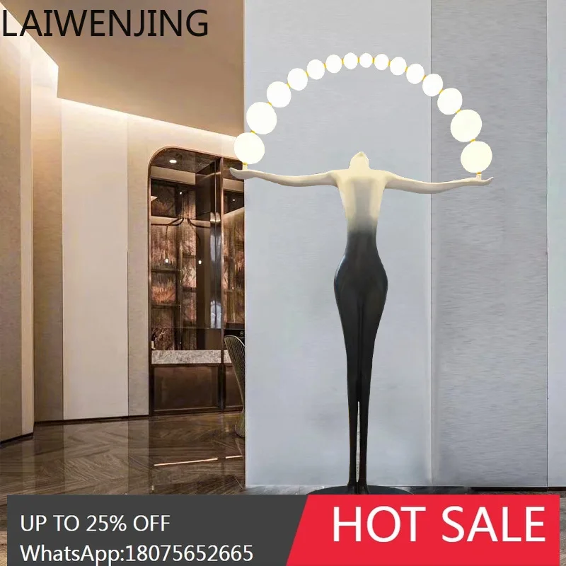 

MJY Human Figure Sculpture Ornament Decoration Floor-standing Abstract Figure Entrance Light Luxury Large Ornament