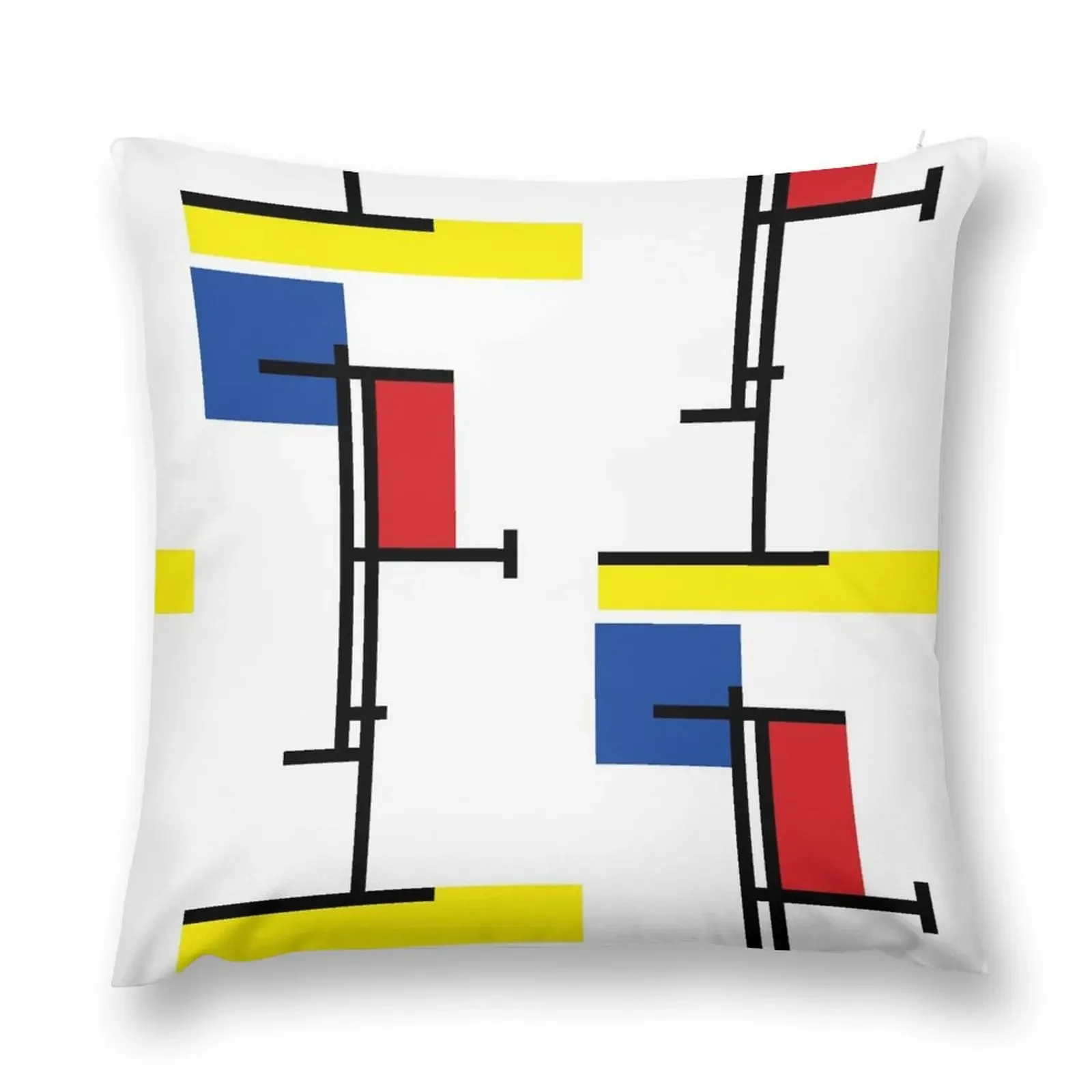 

Mondrian Minimalist De Stijl Modern Art III  fatfatin Throw Pillow pillow pillowcase Christmas Pillow