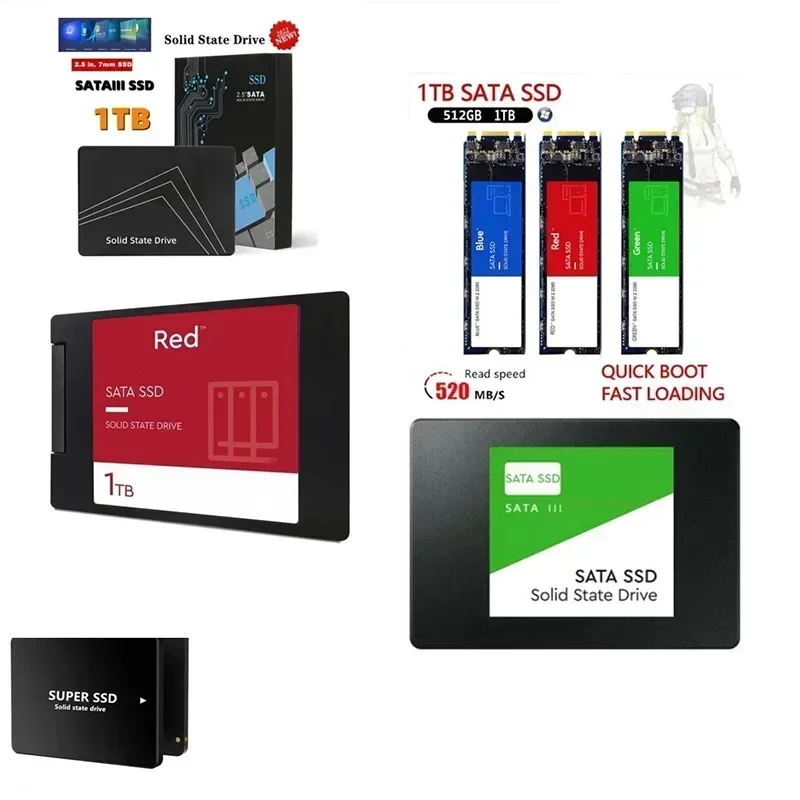 4TB 솔리드 스테이트 디스크 SSD 고속 500G 1TB 2TB 내장 HDD 하드 드라이브 SATA3 2.5인치 노트북 마이크로컴퓨터 데스크탑용