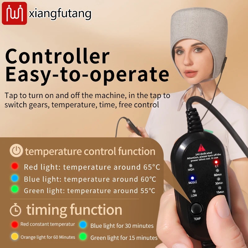 Terapia de luz vermelha compressa quente chapéu aquecido cabeça envoltório para alívio da enxaqueca reumático dor de cabeça alívio boné manter a cabeça quente chapéu