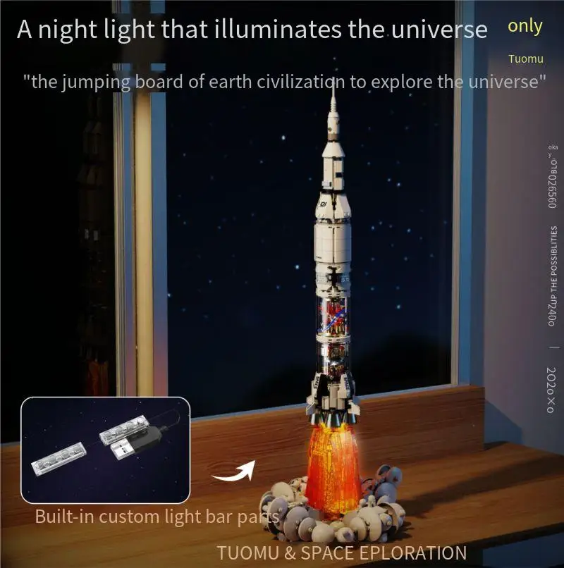 استكشف الفضاء، الفضاء، مجموعة إطلاق الصواريخ، مكعبات البناء، سلسلة الطيران، الطائرات، محطة الفضاء، طقم الأطفال، الألعاب #2