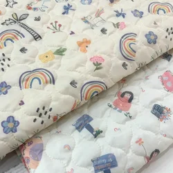 Autumn Winter Cartoon Padded Fabric Children's Cotton-padded Coat Skirt Vest Pants Bag DIY Quilting Cotton Fabric