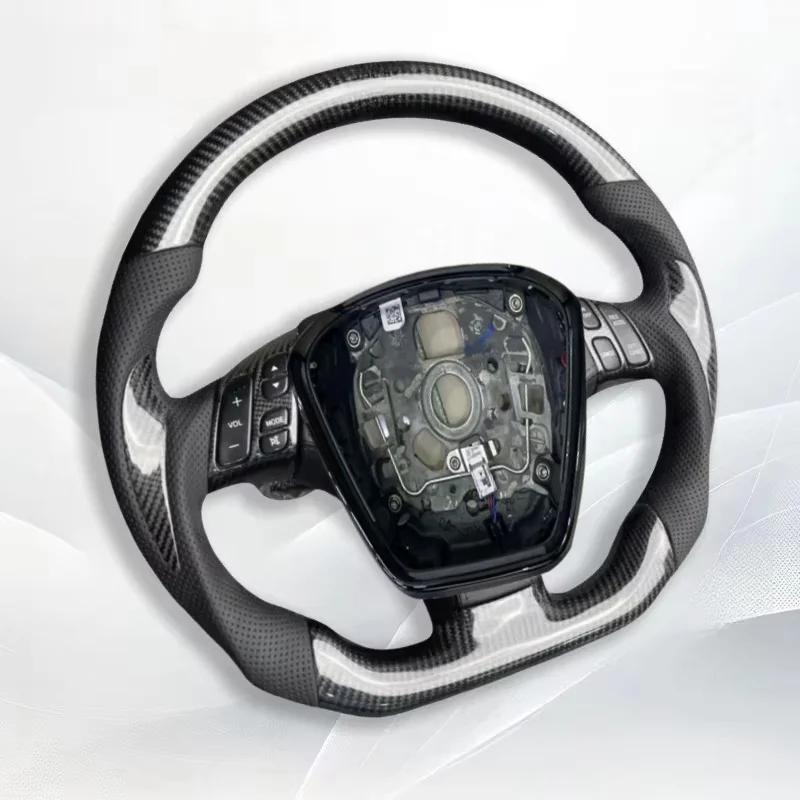 Customize Leather Steering Wheel for Mazda 3 5 6 Axela MX-5 MX5 Carbon Fiber Steering Wheel Car Accessories