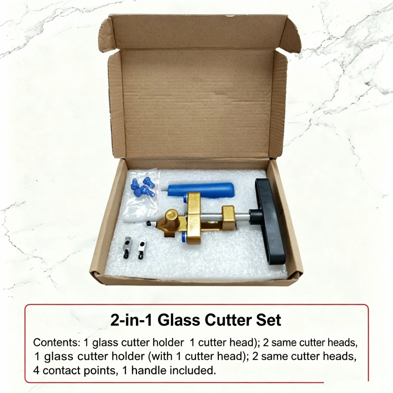 2in1 Manual Tile Glass Cutter Breaker, Tungsten Steel Alloy Wheel, 3‑15mm Cutting Thickness, Ergonomic Handle Ceramic TileOpener