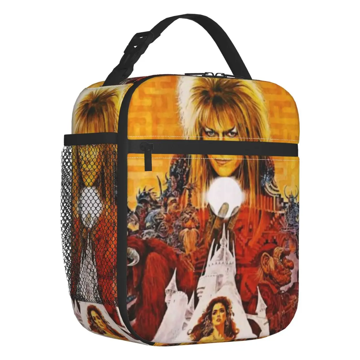 

Labyrinth Jareth The King Of The Goblins Insulated Lunch Bag for Women Resuable Fantasy Film Cooler Thermal Lunch Tote School