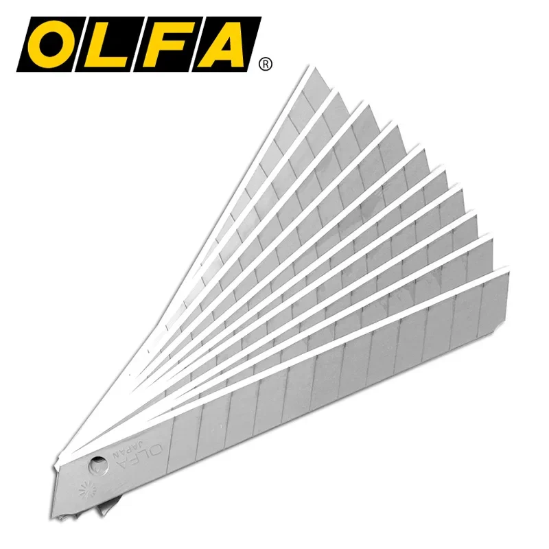 10pcs OLFA ASB-10 Knife Snap Off Blade Lame Signage Vinyl Cardboard Fits Olfa 180 BLACK/A/A-3/NA-1/300/300/S/SPC-1/SVR-1