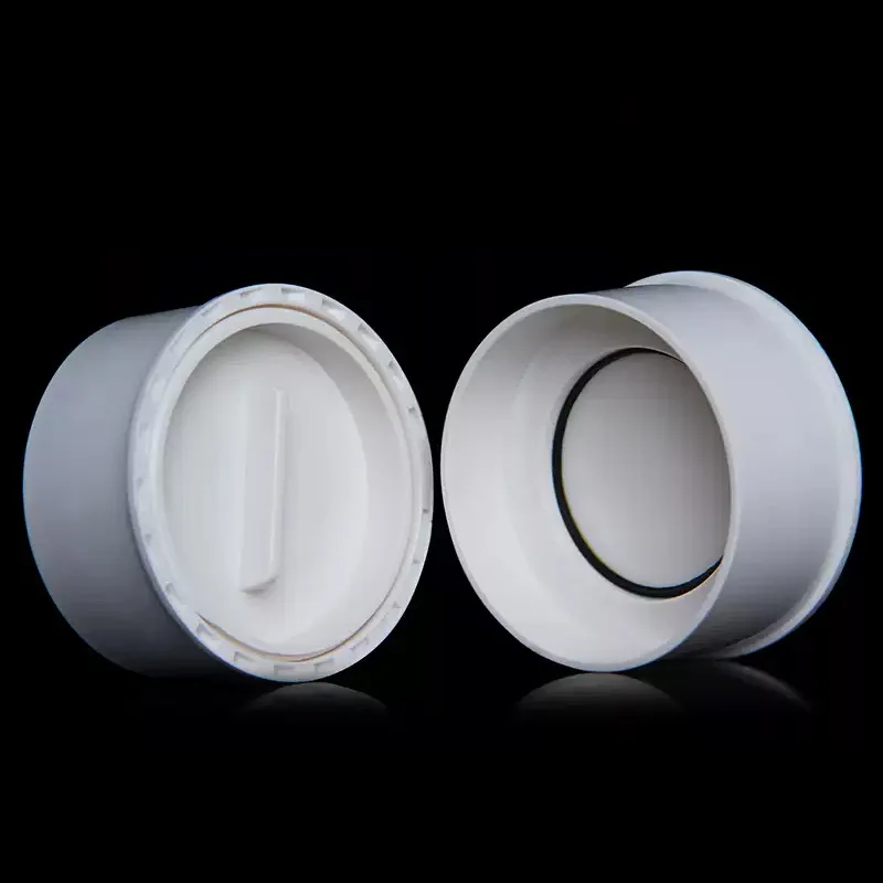 1~10PCS 50mm/75mm/110mm/160mm White PVC Horizontal Cleanout Plug Cap Inspection Outlet Drain Pipe Fitting Plug