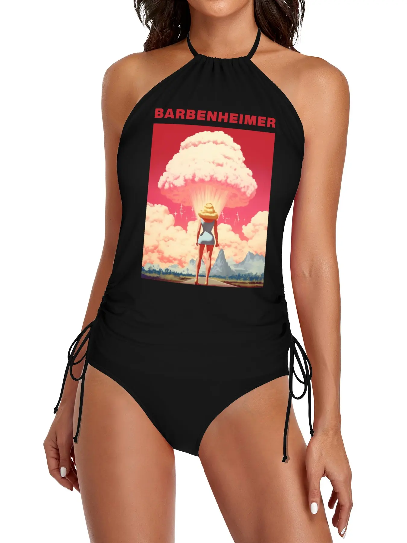 

BARBENHEIMER 2023 Split Swimsuit Set Dress for beach swimsuit woman women's beach bikini beach clothes ladies