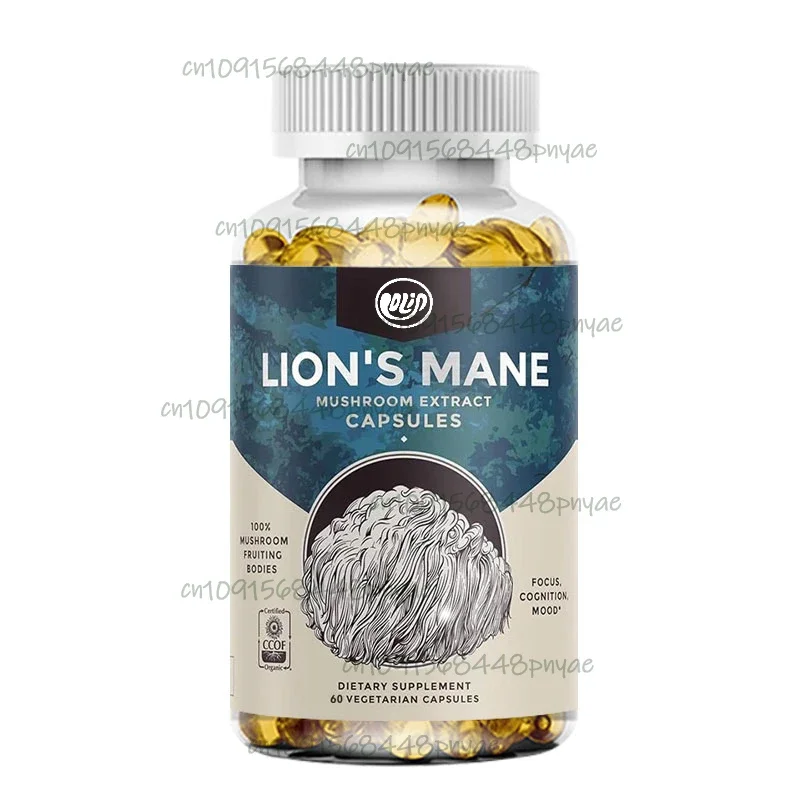 

60 капсул Lion Mane Capsules - Мозг Здоровье Супер Еда