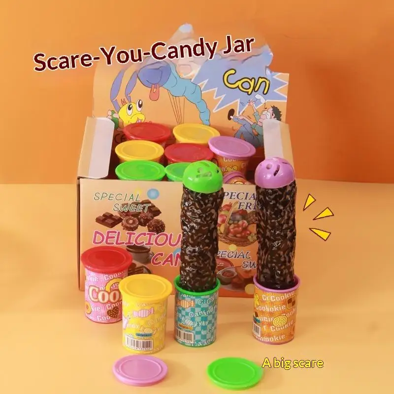 【BS】Prank Magic Can Toy Jump Spring Trick Can Funny Joke Toy Surprise Trick Can For Halloween April Fools Day Party Gift