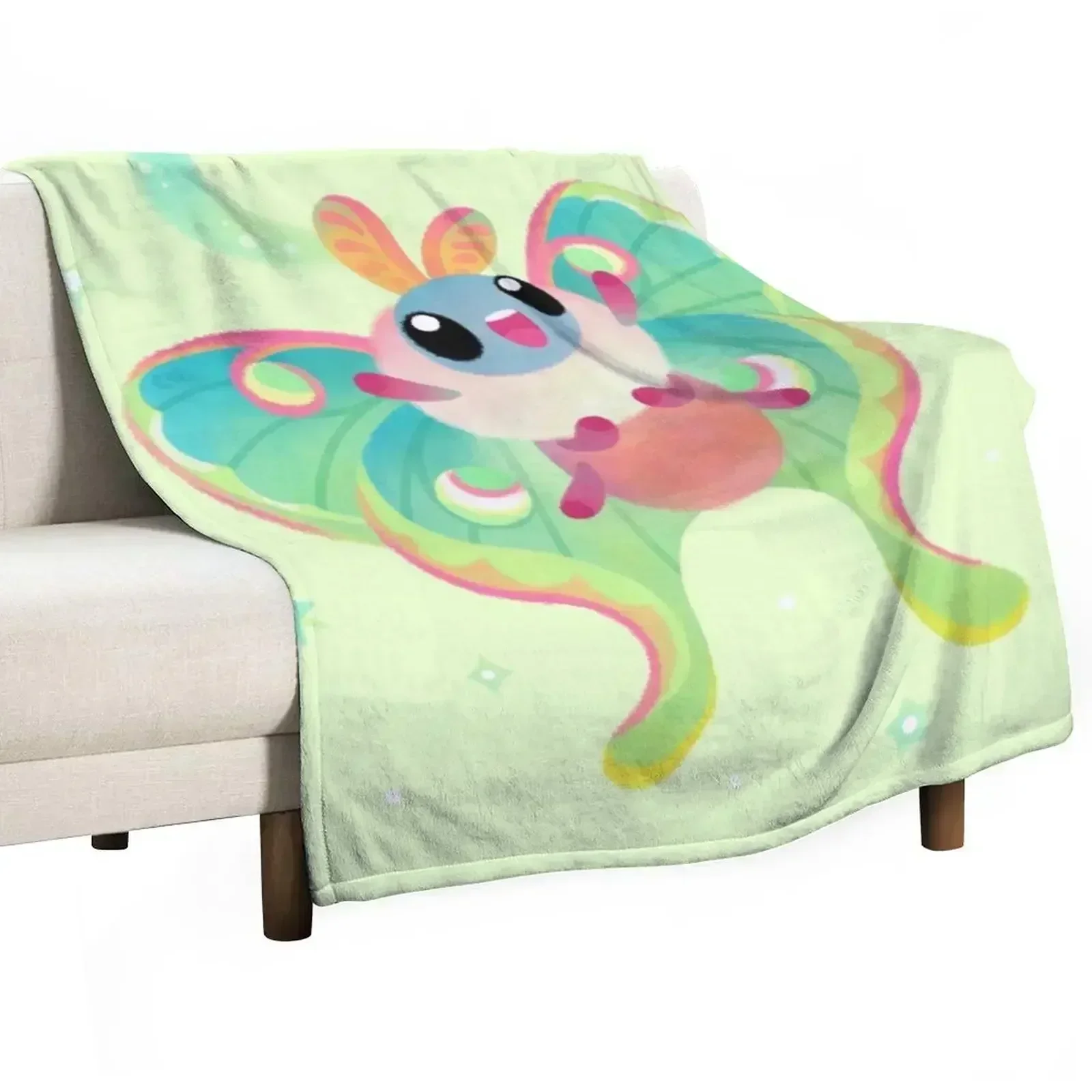 Luna Moth Throw Blanket Luxury Brand Flannel blankets ands Baby Blankets For Sofas Camping Blankets