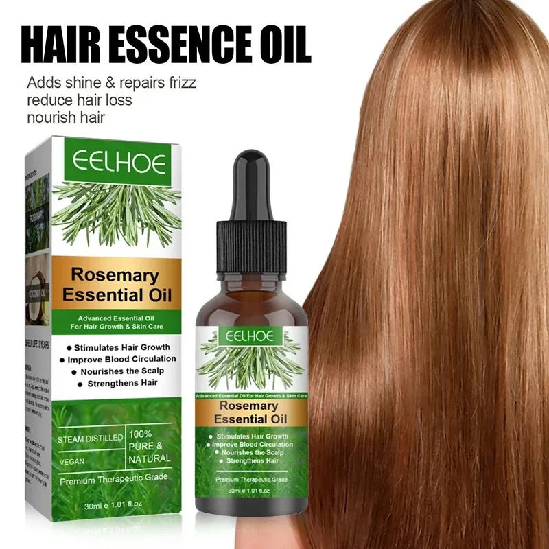 Hair Growth Serum Fast Growing Hair Care Set Essential Oil Dense Regrowth Rosemary Hair Promoting Regeneration for Women Men
