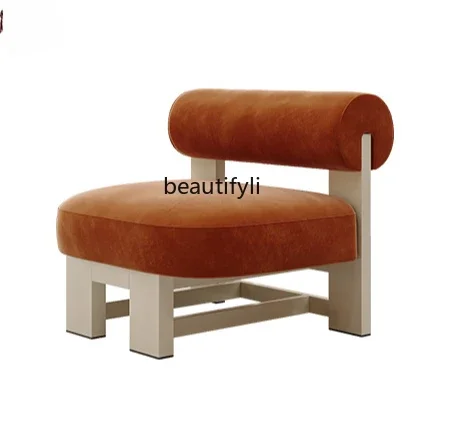 

Cream wind lazy, sofa chair small apartment bedroom office light luxury balcony, homestay leisure chair