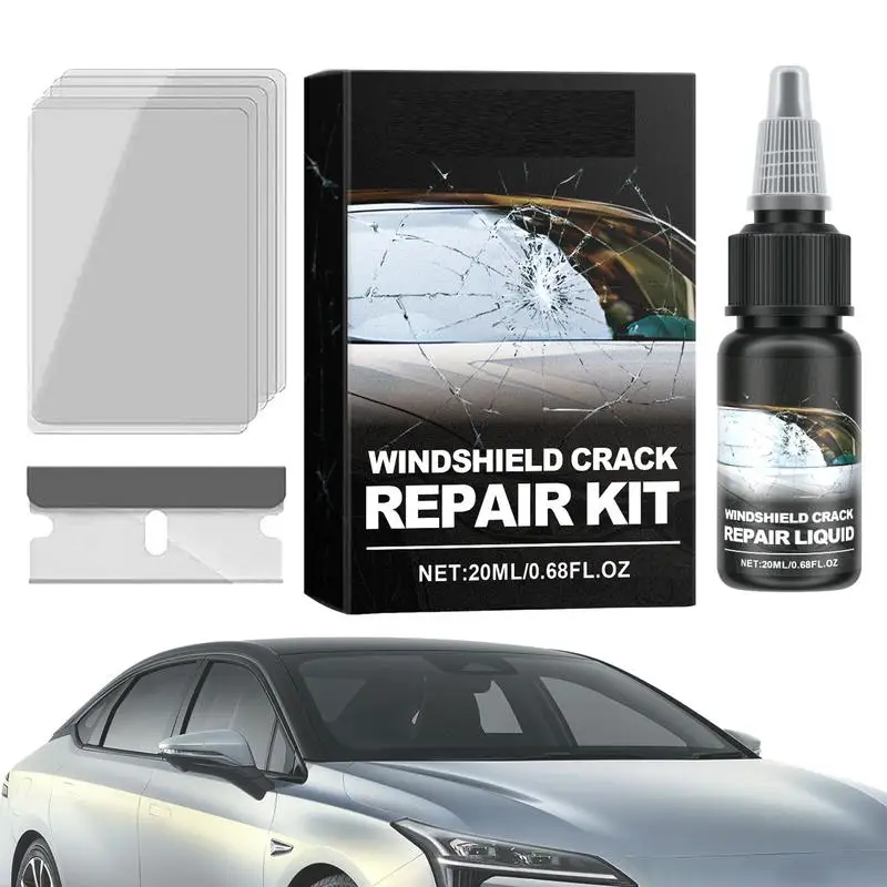 Windshield Crack Repair Kit 20ml Restore Repair Fluid For Car Glass Window Cracks Repair Scratches Remover Automotive