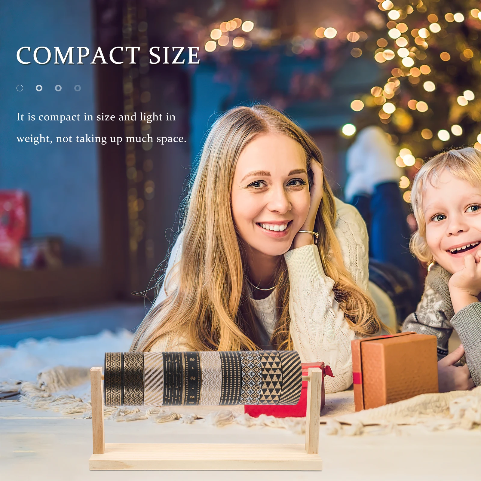 

Craft Ribbon Storage Rack Wooden Organizer for Ribbons Small Space Efficient Lightweight and Stylish Holder Ribbon Organizer