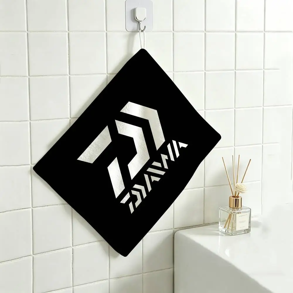 D-DaiwaS Fishing Logo Handtuch aus Polyester-Baumwolle, zum Aufhängen, langlebig für den Einsatz im Haushalt, im Restaurant, in der Toilette – Detail 8