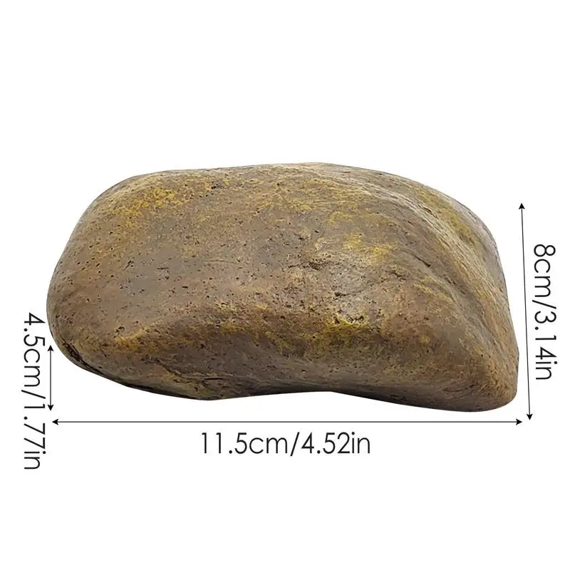 Outdoor Spare Garden Key Box Rock Hide In Stone Security Safe Storage Hiding Containers Mini Safe Box Mni Locker Dropship