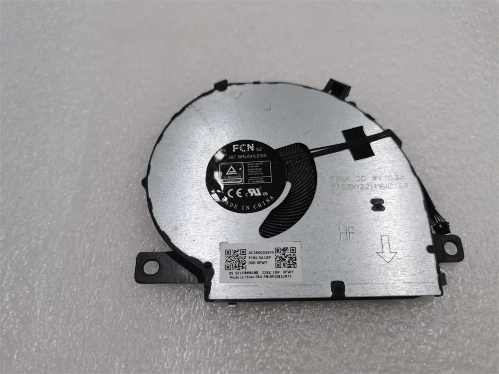 

Original FAN FOR LENOVO Flex 5 IdeaPad Chromebook-13ITL6 CB-13IML05 5F10S13974 FNM1 DFS5K12214161C 5F10S13973 DC28000GEF0