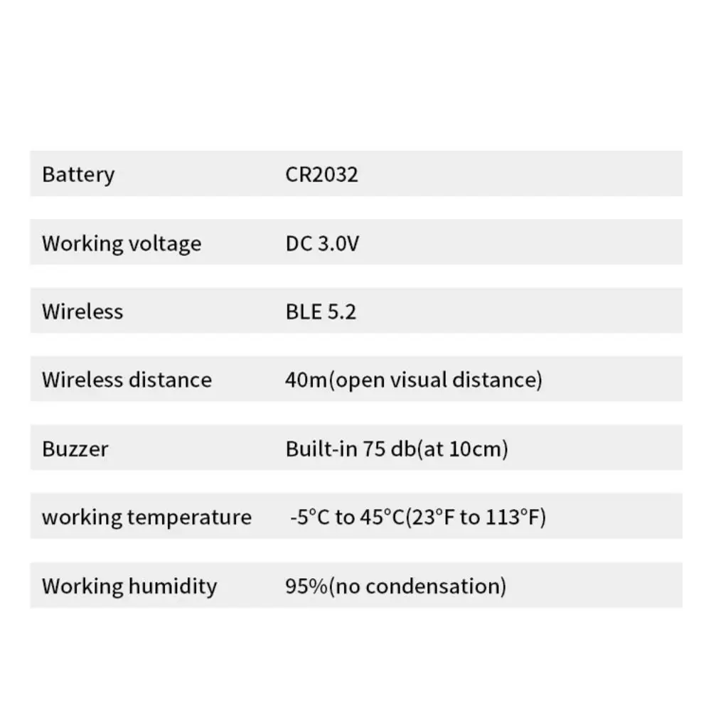 يعمل مع Apple Find My (iOS فقط) GPS Smart Air Tag Bluetooth جهاز مضاد للخسارة مقاوم للماء لتذكير العنصر المفقود #3