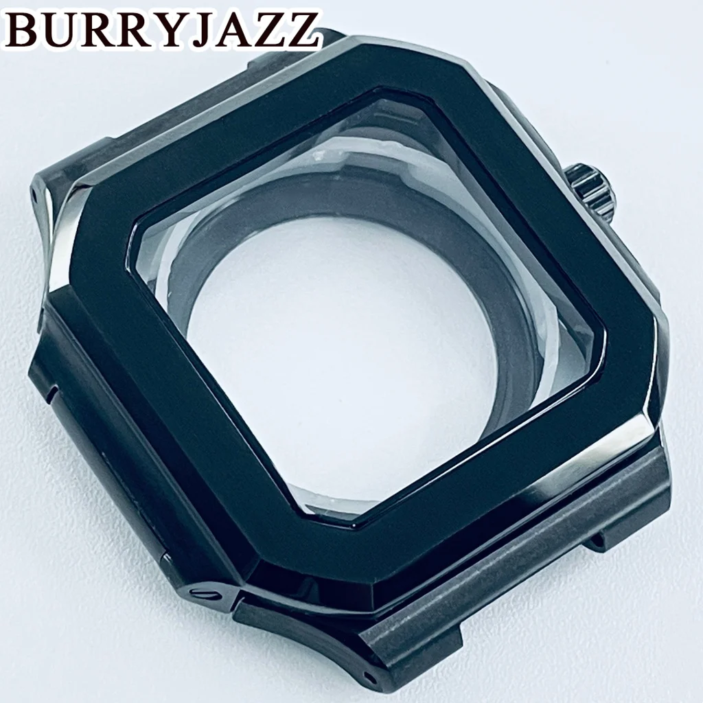 NH35 Watch with Square Case and Stainless Steel Bracelet, Featuring a 29.5mm Square Dial, PP Cubitus Watch for NH34 and NH35