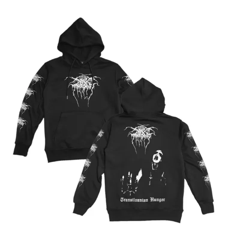 Morte preto pesado escandinavo metal darkthrone gótico impressão hoodies das mulheres dos homens pulôver streetwear moda moletom de grandes dimensões