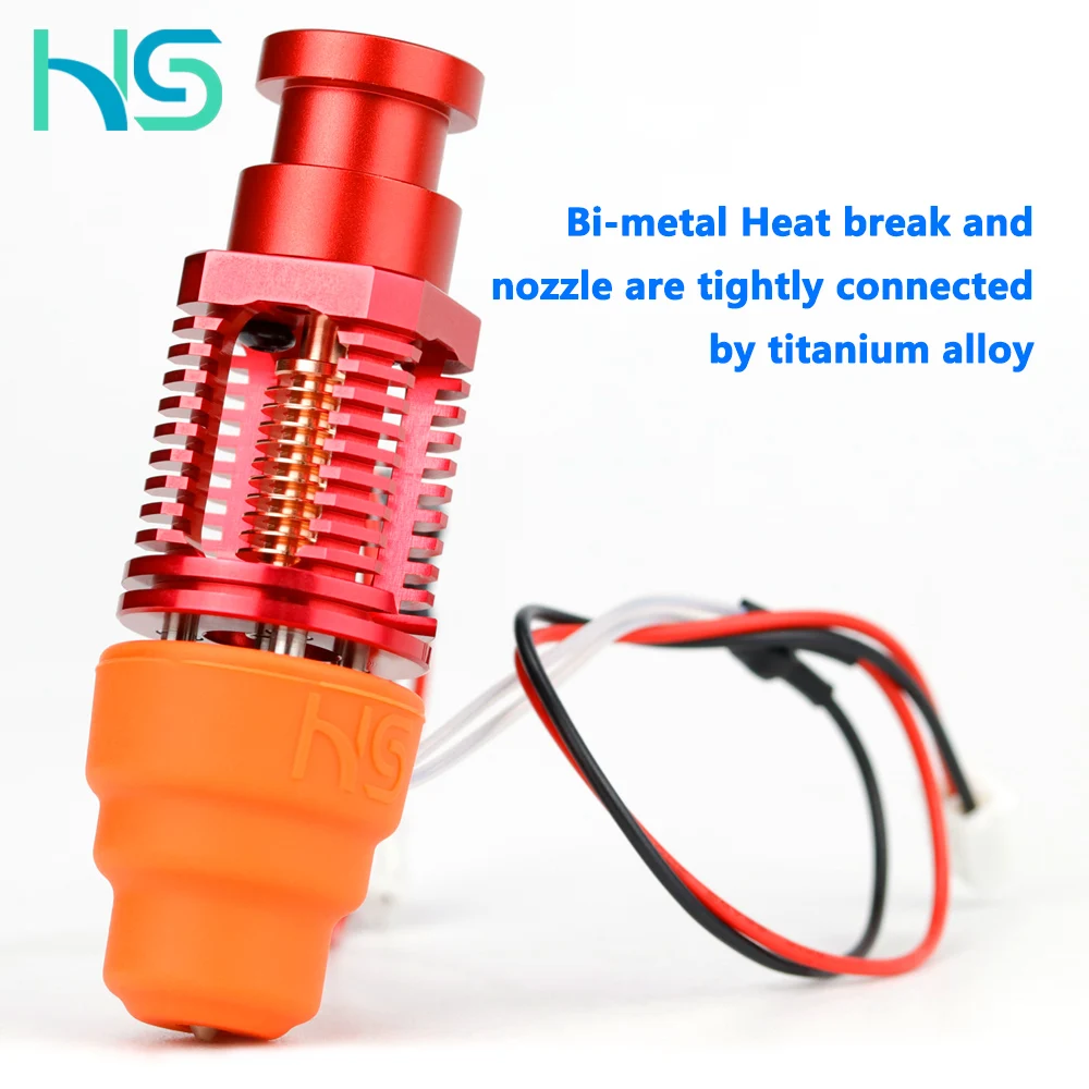 Haldis 3D K1 HF red lizard high temperature extrusion hotend, 3D printer accessories V6 Hotend, VORN high speed extrusion head