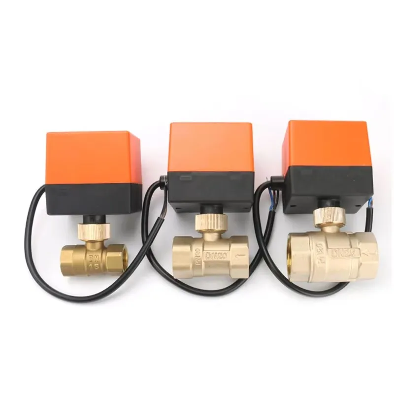 

DN15/DN20/DN25 Electric Motorized Brass Ball Valve AC 220V 2 Way 3-Wire 1.6Mpa with Actuator For water