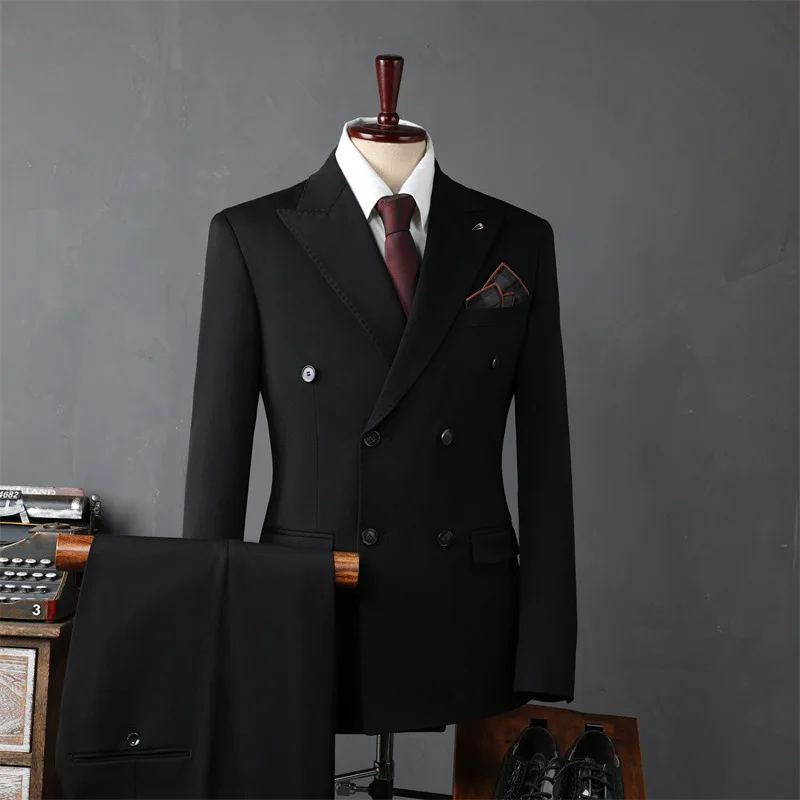 

10415 Business Korean style groomsmen wedding suit