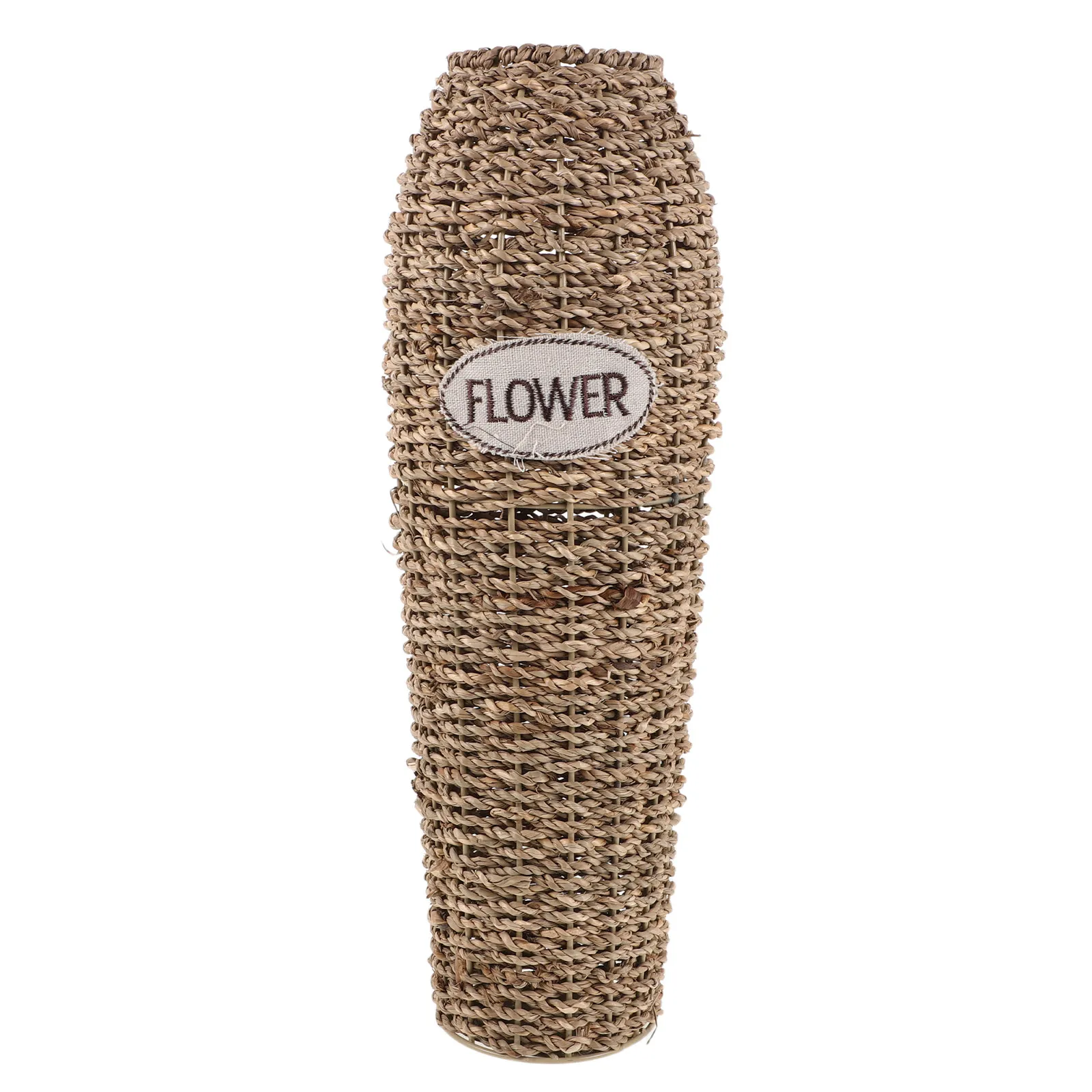 Rattan Floor Vase Tall 16.54 Inch Rustic Farmhouse Decorative Floor Vase for Dried Flowers Pampas Grass Woven Floral Arrangement view 4