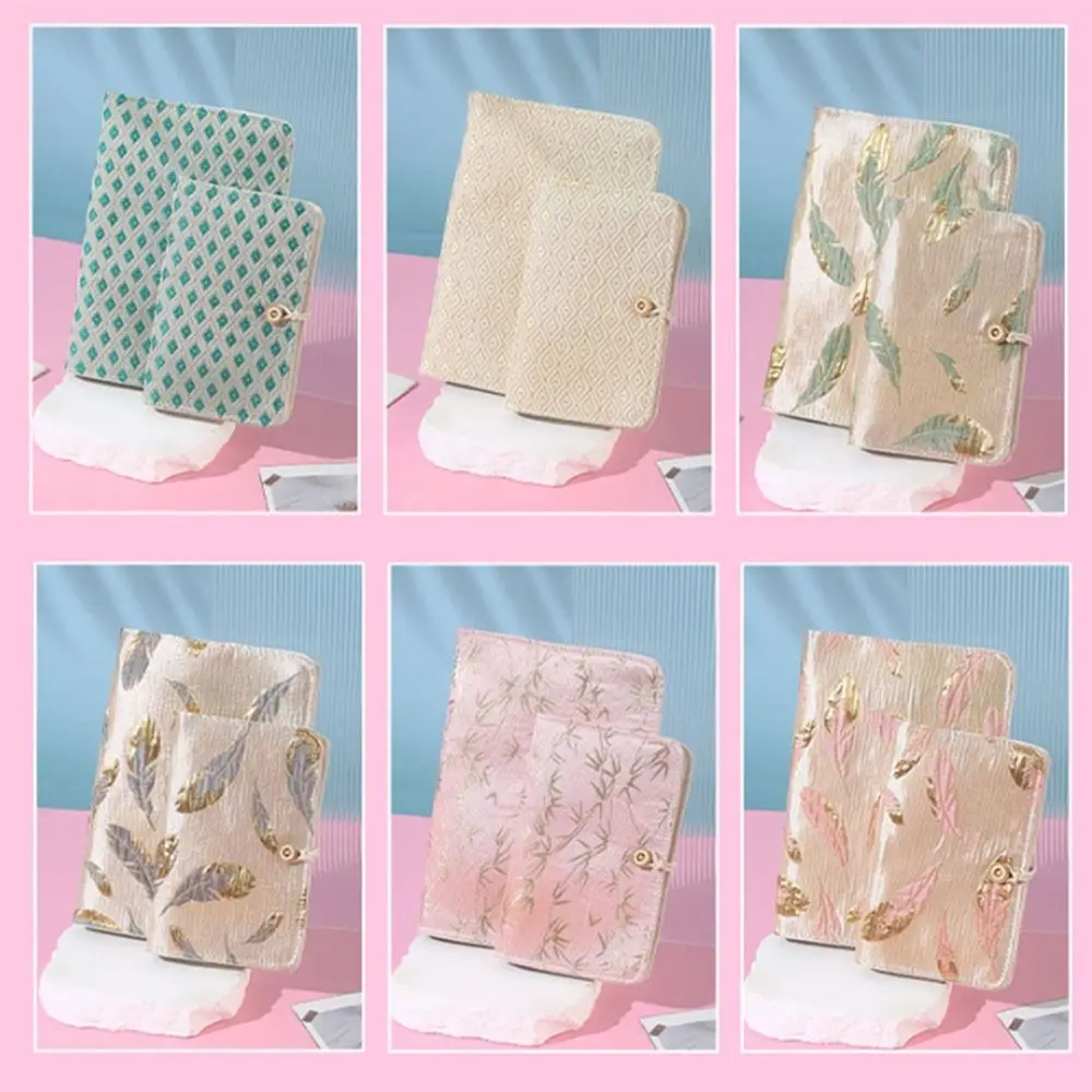 Practical A5/A6 Loose-leaf Book Cover Creative Embroidered Mini Budget Binder Cover INS 6 Rings Notebook Cover School Supplies