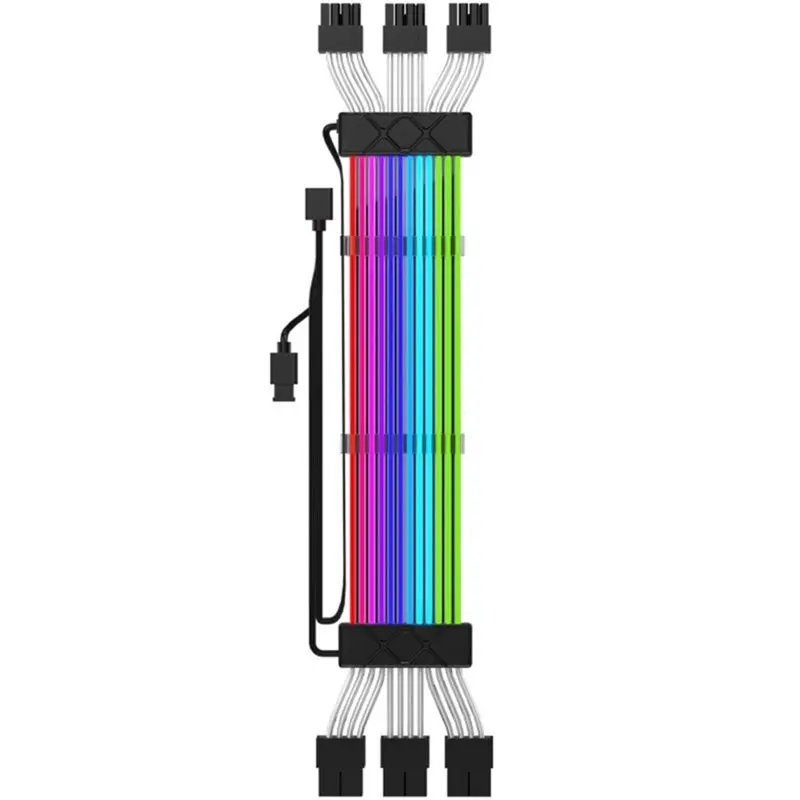 

Exquisite-Light Strip ARGB Extension Cable 3X8pin For PCIE GPU Motherboard For Computer Power Supply