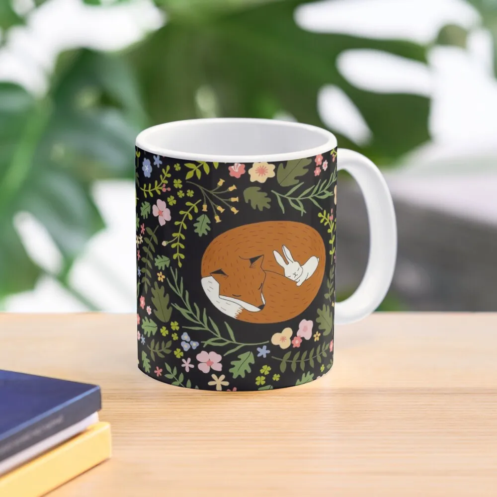

Friendship Fox-Rabbit_BgBlack Coffee Mug Espresso Cups Coffe Cups