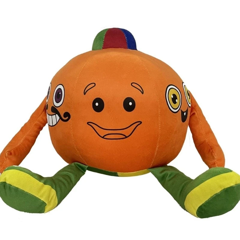 

30CM New Orange Multi-face Pumpkin Plush Toy the Versatile Bobby Family Halloween Gift Pumpkin Doll