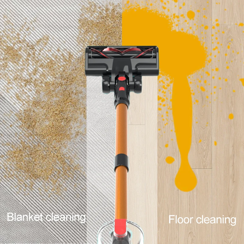 مكنسة كهربائية عمودية محمولة لاسلكية ، شفط قوي ، جهاز جمع الغبار اللاسلكي عالي الطاقة ، جهاز جمع الغبار المنزلي