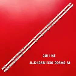 LED Backlight Strip 11LED SVH425A17 JL.D425B1330-003AS-M_V02 HD425X1U51-T0L2 HD425X1U81-T0L1 HZ43E3D 43A52E 43A59E 43V3F 43U5069