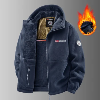 Outdoors Winter Polar Fleece Jacket Men Thermal Fleece Tactical Sports Coat Militar Softshell Hiking Outdoor Army Jackets 4
