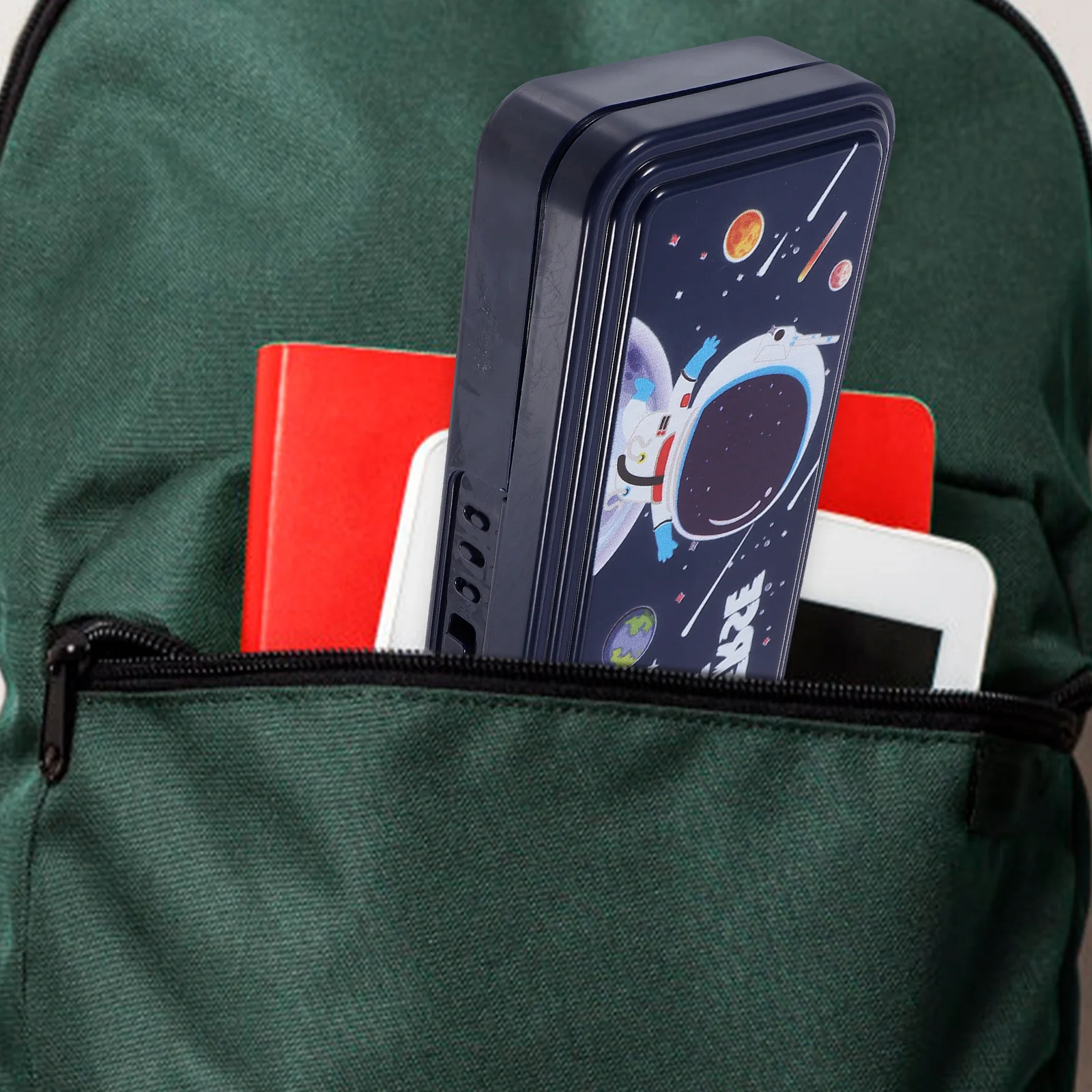 

Cartoon Handheld Pencil Box Large Capacity Organizer Suitable for Students Teachers Office Multi-Function Stationery Storage