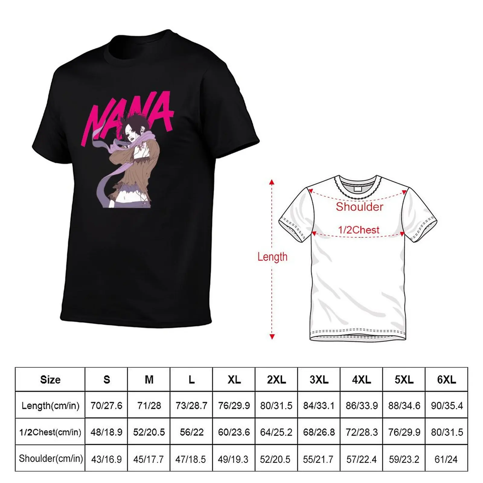 Osaki Nana Anime Posters T-Shirt anime t shirts cute clothes cotton graphic tees boys animal print mens fashion