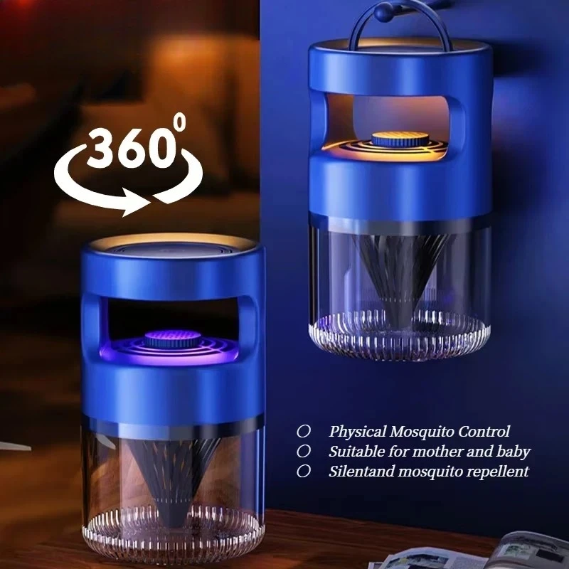 Portable Ion Purification Mosquito Killer Lamp Plug-in Mosquito Killer Lamp Mute Electric Fly Trap Killer Charging
